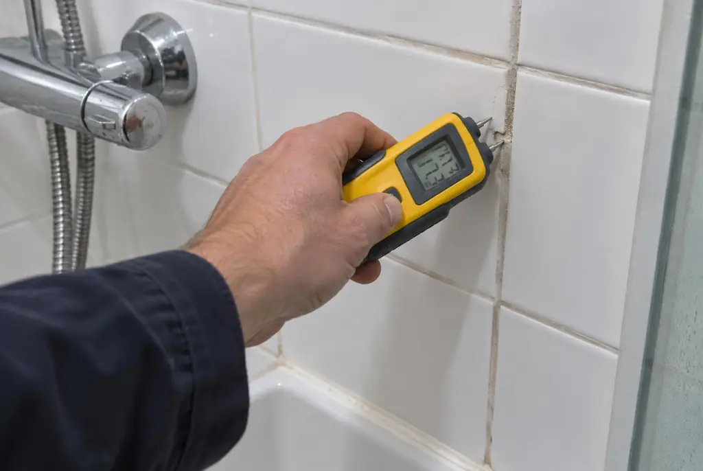 Lekdetectie Swifterbant – vochtmeter op badkamertegels bij de douche